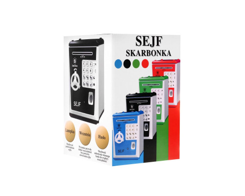 Дитяча скарбничка сейф для дітей 3+ Чорна