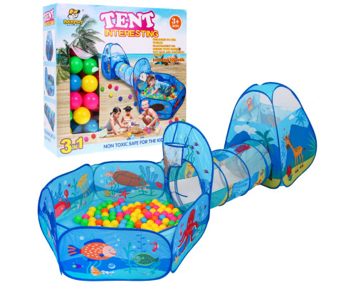 Дитячий намет з тунелем + сухий басейн