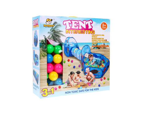 Дитячий намет з тунелем + сухий басейн