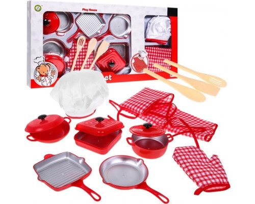 Дитячий набір Red little Chef 3+ Костюм кухаря + Каструлі + Аксесуари 14 шт. Дитячий набір Red little Chef 3+ Костюм кухаря + Каструлі + Аксесуари 14 шт.