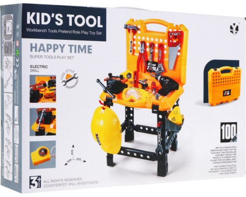 Дитячий набір інструментів 3 в 1  3+ Майстерня 100 ел. ZWA.T101-1