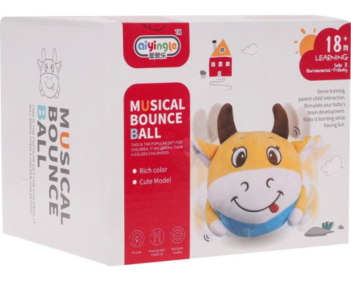 Дитяча весела стрибуча корова з функцією світла та звуку