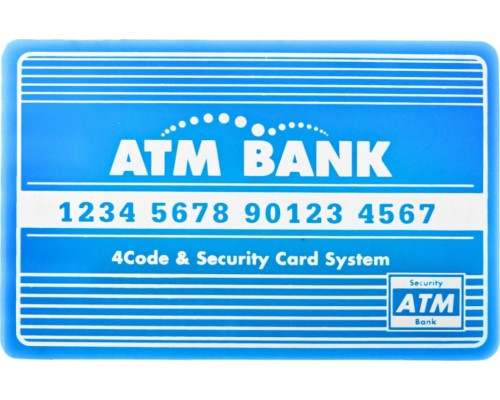 Дитяча скарбничка банкомат 3+ блакитний + Інтерактивні функції + картка банкомату