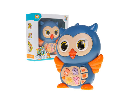 Інтерактивна іграшка Ramiz 855-101A Сова, блакитна