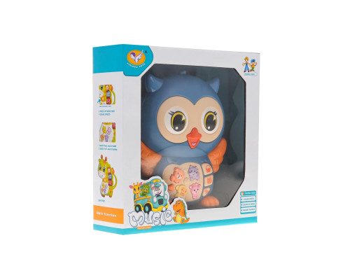 Інтерактивна іграшка Ramiz 855-101A Сова, блакитна