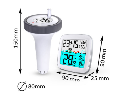 Метеостанція з датчиком для басейну Berdsen BD-913