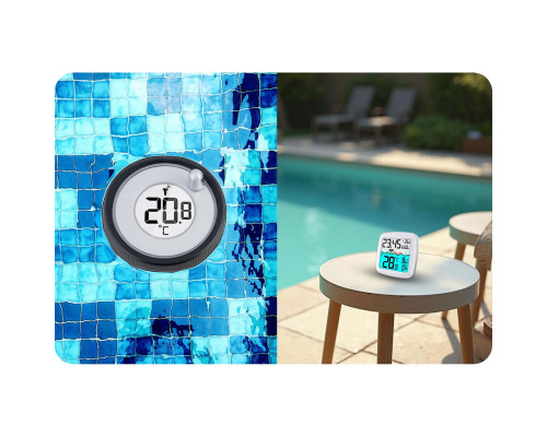 Метеостанція з датчиком для басейну Berdsen BD-913