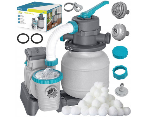 Насос з піщаним фільтром Bestway 58497 6056 л/год та фільтруючими кульками