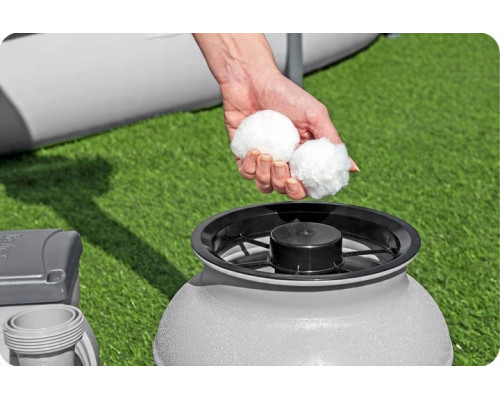 Насос з піщаним фільтром Bestway 58497 6056 л/год та фільтруючими кульками