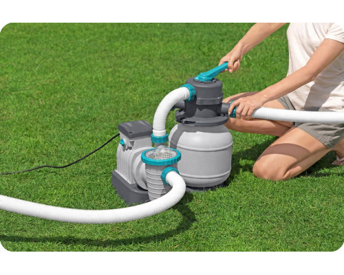 Насос з піщаним фільтром Bestway 58497 6056 л/год та фільтруючими кульками