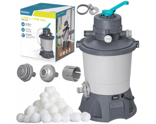 Насос з піщаним фільтром Bestway 58515 3596 л/год та фільтруючими кульками