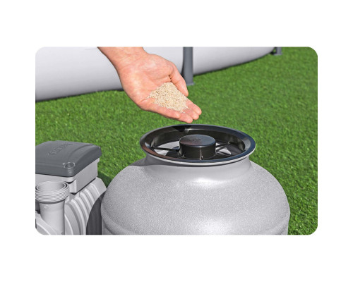 Насос з піщаним фільтром Bestway 58499 8327 л/год та фільтрувальними кульками