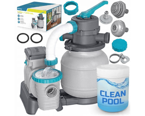 Насос з піщаним фільтром Bestway 58497 6056 л/год та мультифункціональні таблетки