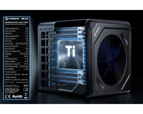 Тепловий насос для басейну Humberg HM‑910 5 кВт