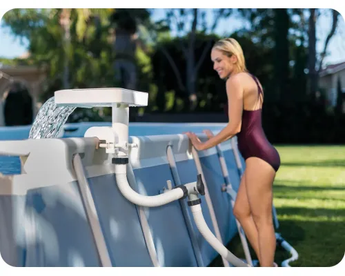 Водоспад для басейну Intex 28090 з LED підсвіткою