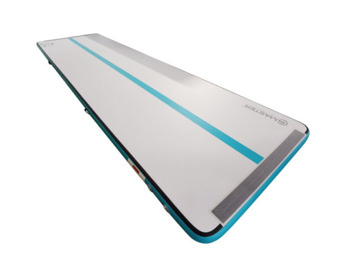 Мат гімнастичний надувний MASTER S-Pro 600 x 150 x 10 см, сіро-сиінй