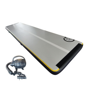 Мат гімнастичний надувний MASTER 600 x 150 x 20 см, сіро-синій