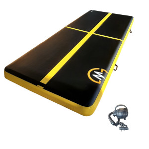 Мат гімнастичний MASTER 400 x 150 x 20 см, чорно-жовта