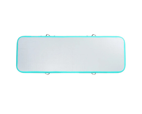 Мат гімнастичний надувний VEVOR 300 x 101 x 10 см, біло-м'ятний