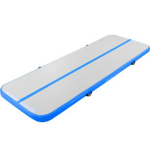 Мат гімнастичний надувний VEVOR 300 x 101 x 10 см, біло-синій