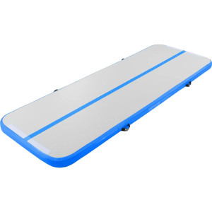 Мат гімнастичний надувний VEVOR 300 x 101 x 10 см, біло-синій