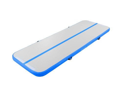 Мат гімнастичний надувний VEVOR 300 x 101 x 10 см, біло-синій