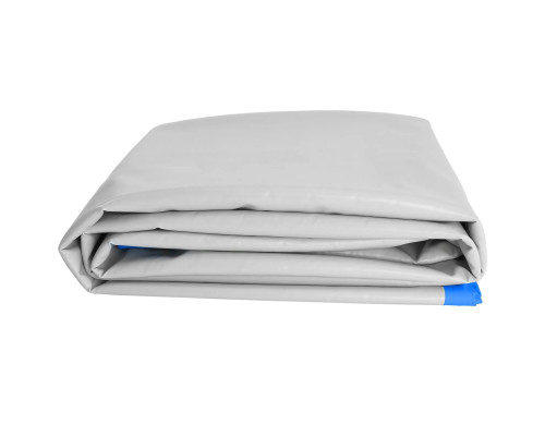 Мат гімнастичний надувний VEVOR 598 x 101 x 10 см, сіро-синій