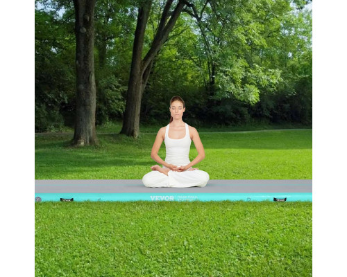 Килимок надувний VEVOR, біло-голубий