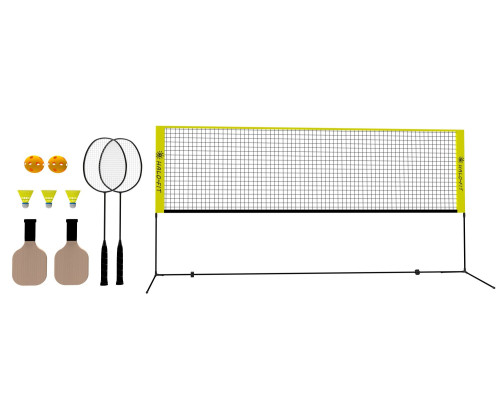Набір для бадмінтону 2-в-1 Halofit, жовто-чорний