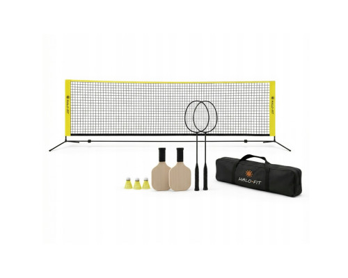 Набір для бадмінтону 2-в-1 Halofit, жовто-чорний