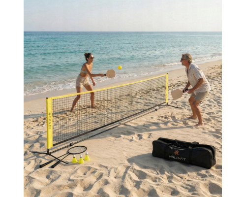 Набір для бадмінтону 2-в-1 Halofit, жовто-чорний