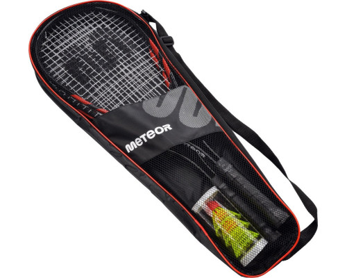 Ракетки для спідмінтону Meteor 16839, чорно-червоні