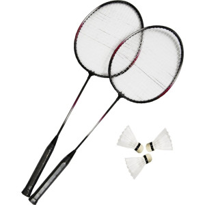 Набір для бадмінтону MASTER Fly 2, чорно-червоний
