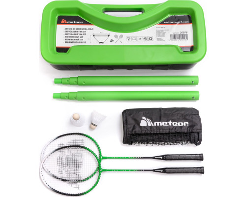 Набір для бадмінтону Meteor 2008, зелений
