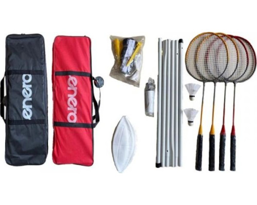 Набір для бадмінтону та волейболу Enero 10-в-1, жовто-червоний