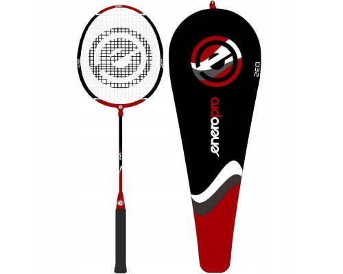 Ракетка для бадмінтону ENERO PRO 32, чорно-червона