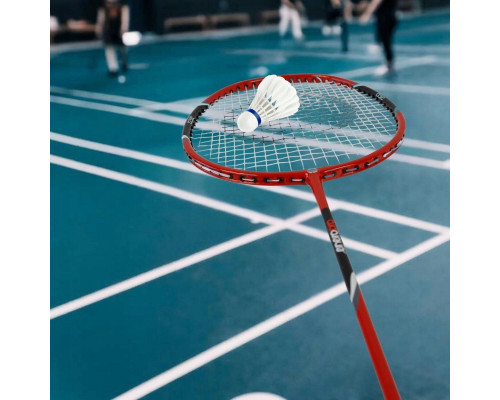 Ракетка для бадмінтону ENERO PRO 32, чорно-червона