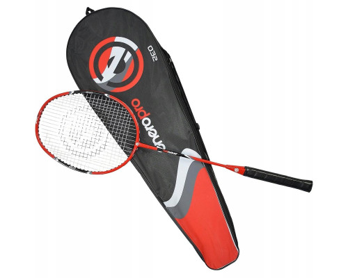 Ракетка для бадмінтону ENERO PRO 32, чорно-червона
