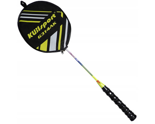 Ракетка для бадмінтону KUBISPORT G314AK, біло-жовта