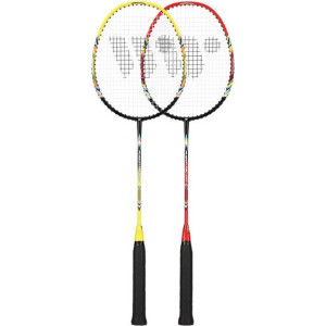 Ракетки для бадмінтону WISH FUSIONTEC 777K, жовто-червоні