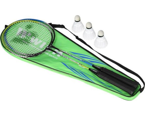 Ракетки для бадмінтону WISH STEELTEC 216K, зелено-сині