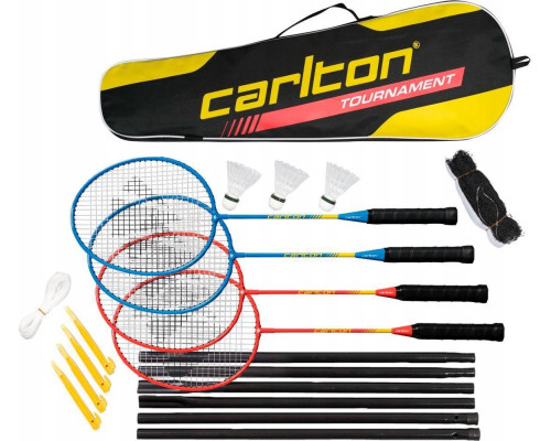 Набір для бадмінтону Carlton TOURNAMENT 4R, червоно-синій