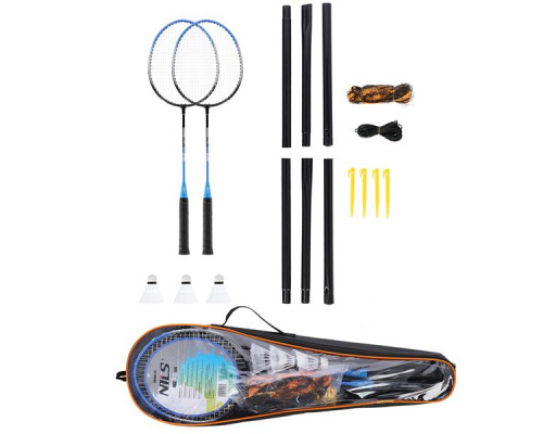 Набір для бадмінтону NILS NRZ012, блакитно-сірий
