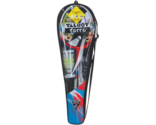 Ракетки для бадмінтону Talbot-Torro 4 Fighter, червоно-сині