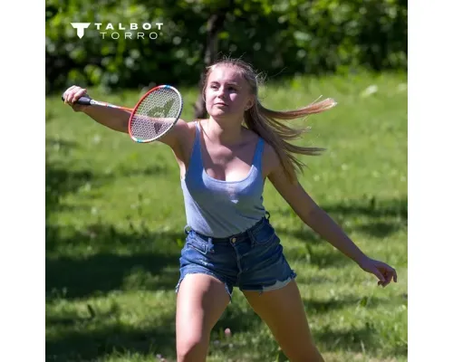 Ракетки для бадмінтону Talbot-Torro 4 Fighter, червоно-сині