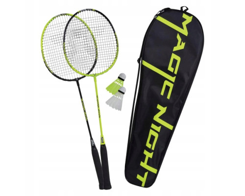 Набір для бадмінтону Talbot Torro Magic Night 449405, чорно-зелений