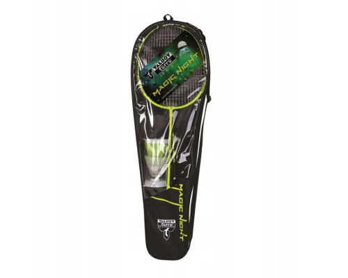 Набір для бадмінтону Talbot Torro Magic Night 449405, чорно-зелений