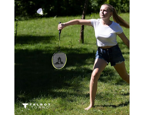 Набір для бадмінтону Talbot Torro Magic Night 449405, чорно-зелений