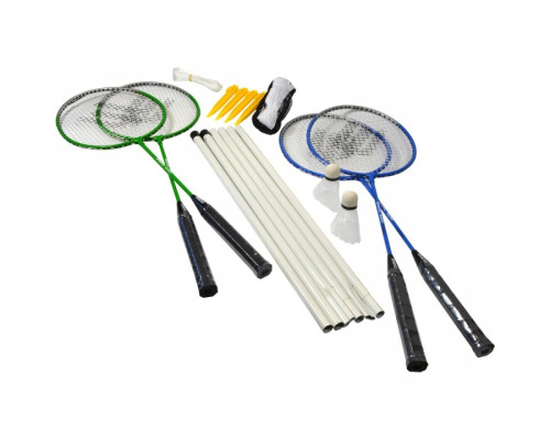 Набір для бадмінтону ENERO 500, синьо-зелений