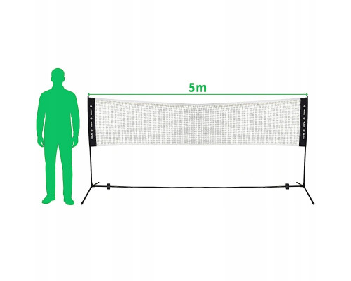 Сітка для бадмінтону ENERO  500 х 150 см, чорна